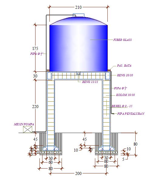 Water Tank Design / Reinforced concrete water tanks are constructed for